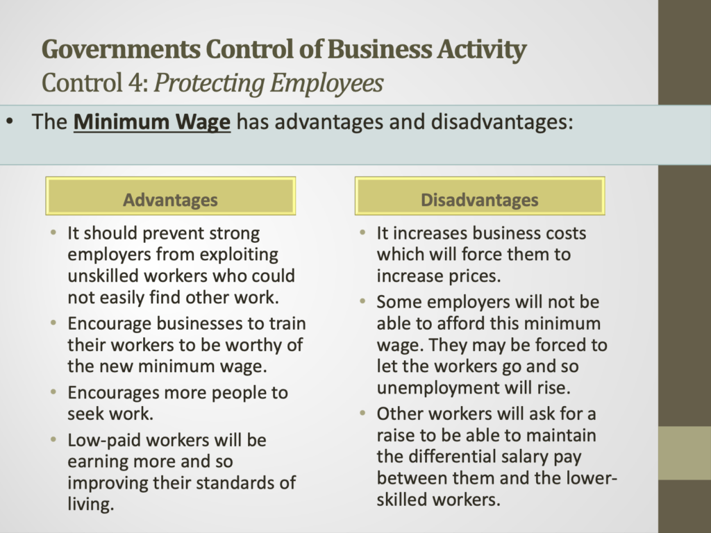 Government Objectives Presentation Notes